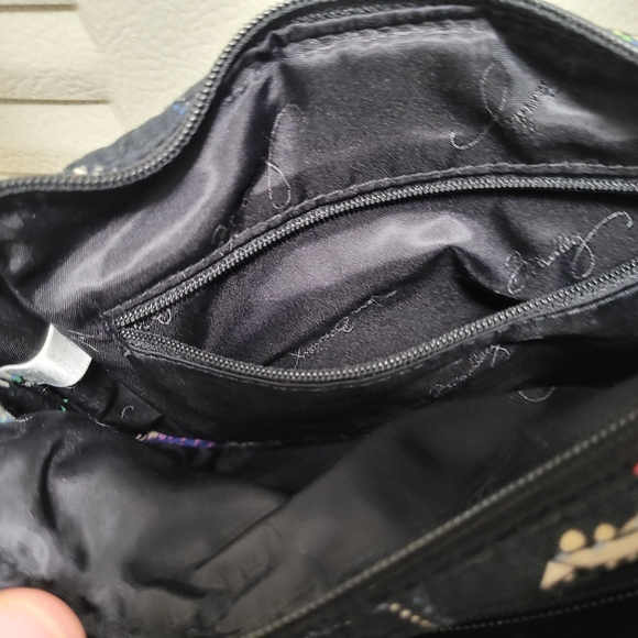 Vera Bradley Black Paisley Crossbody Bag - Picture 4 of 11